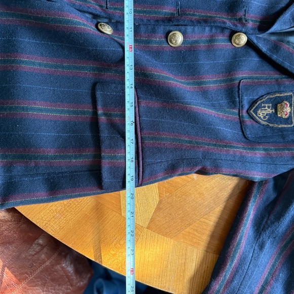 Vintage HTF 100% Wool Ralph Lauren Embroidered Blazer - Picture 15 of 16